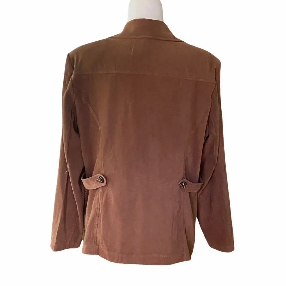VTG Notations Women’s Brown Blazer SZ L
